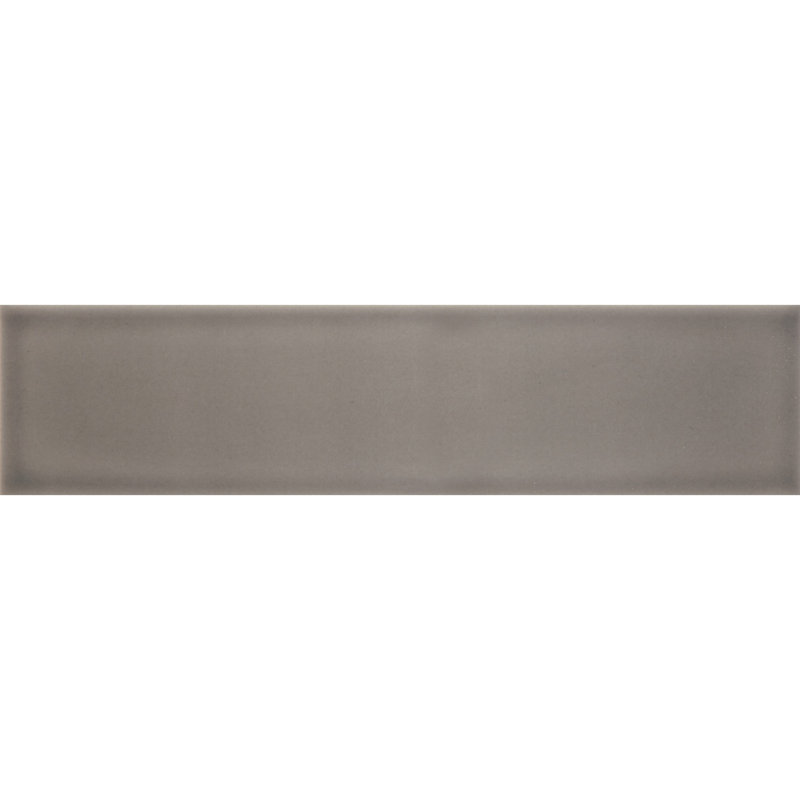 Curvaceous 3" x 12" Ceramic Wall Tile, Gray