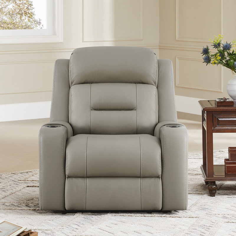 Très grand fauteuil inclinable électrique Olathe, Gris clair