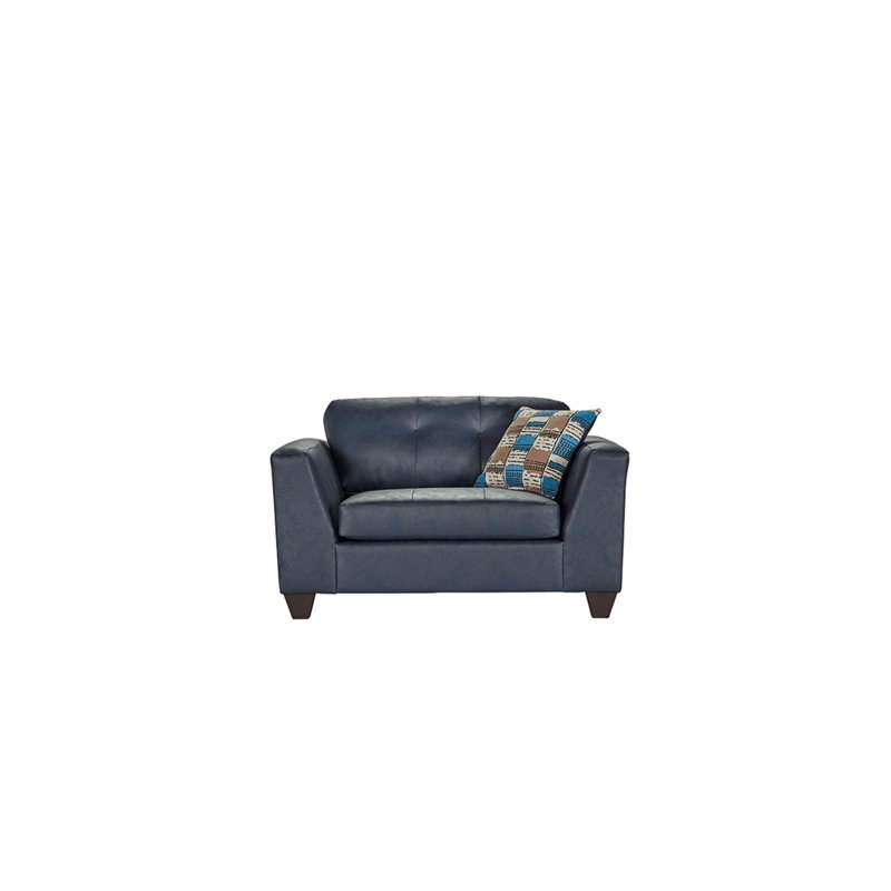 Fauteuil rembourré 57 po avec coussins réversibles et coussin Toboggan Sinatra