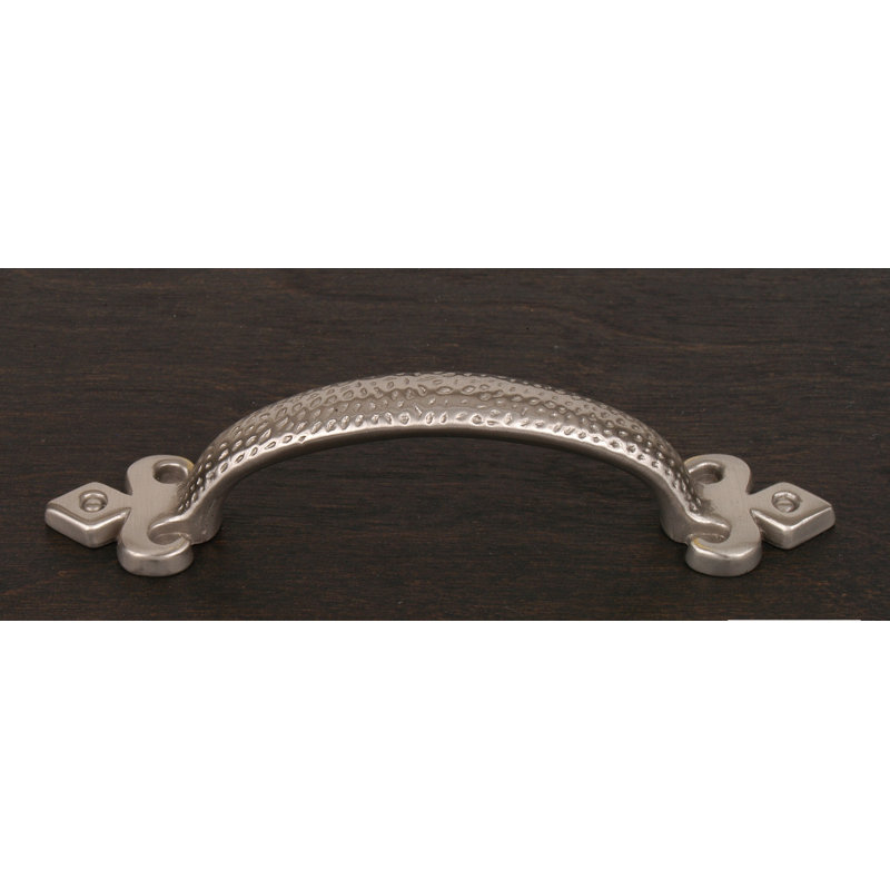 Poignée de cou 3 "Divet Indent, Nickel satiné