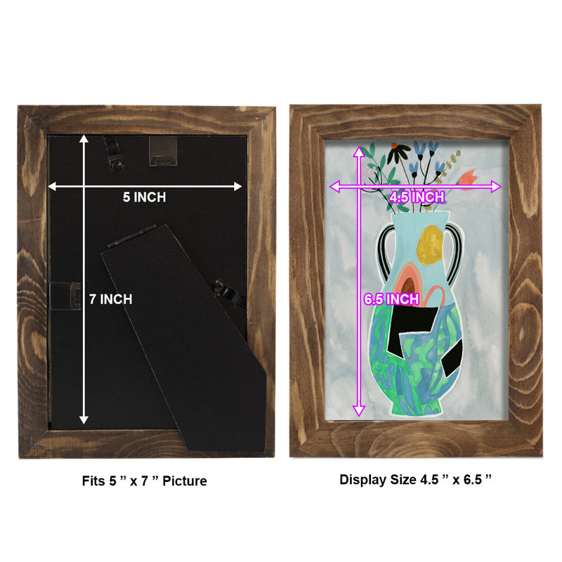 «Geesey Collage Vase I», encadré sur papier, H 7 po x l 5 po x P 1 po, Noyer
