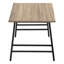 Table basse, accent, cocktail, rectangulaire, salon, L 40 po, stratifié, métal, contemporain, moderne-80771032