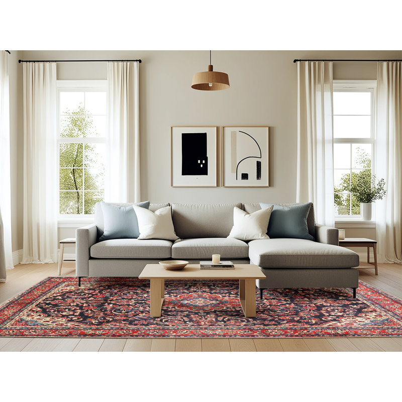 Oriental Indoor Rug, Rectangle 6' x 9'