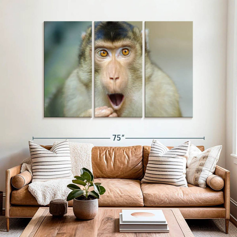 Brampt Monkey I, 42" H x 65" W