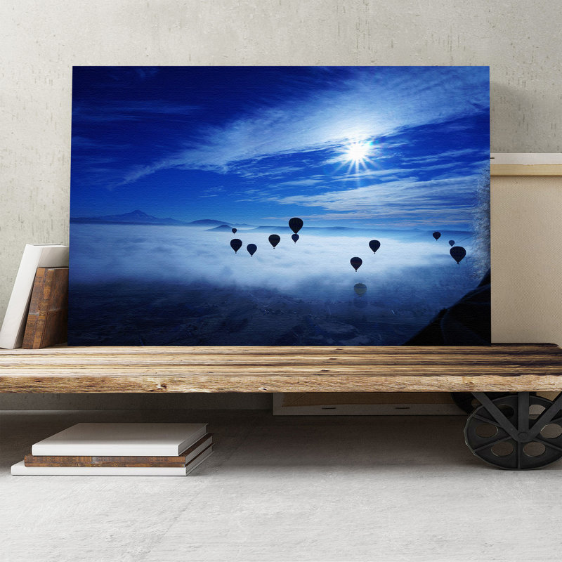 Landscape Hot Air Balloon Photographic - Wrapped Canvas, 70cm H x 100cm W