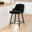 Tabouret de bar et de comptoir pivotant revêtu de velours-873056582-903768584