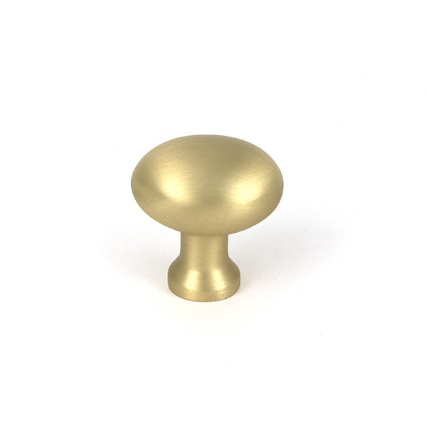 Moore Cabinet Knob, 0.98" Knob Diameter, Satin Brass