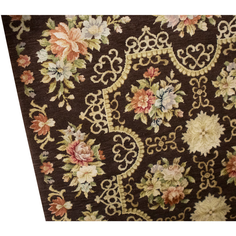 Hand Knotted Area Rug in Black