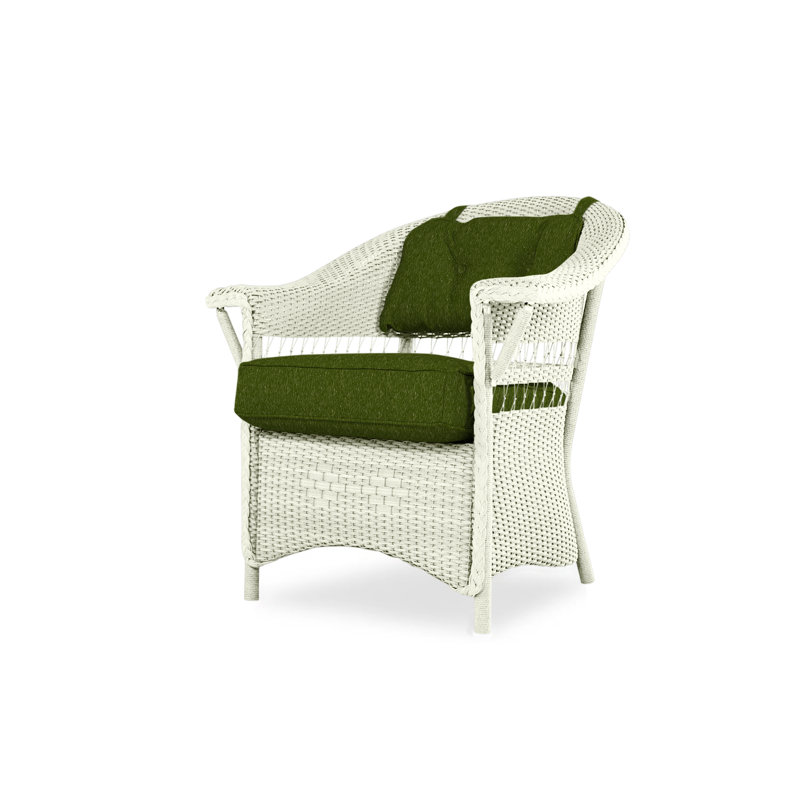 Nantucket Outdoor Dining Armchair, Callen Celadon, Ivory
