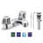 Plumb Tech Bathroom Faucets Mounting / Installation Required 2-handle Bathroom Faucet with Drain Assembly-118101296