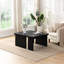 Table basse détachable en forme de L, rectangulaire en bois de 46,26 x 23,77 po et de 35,43 x 31,49 pouces, pour la chambre de la salle de presse