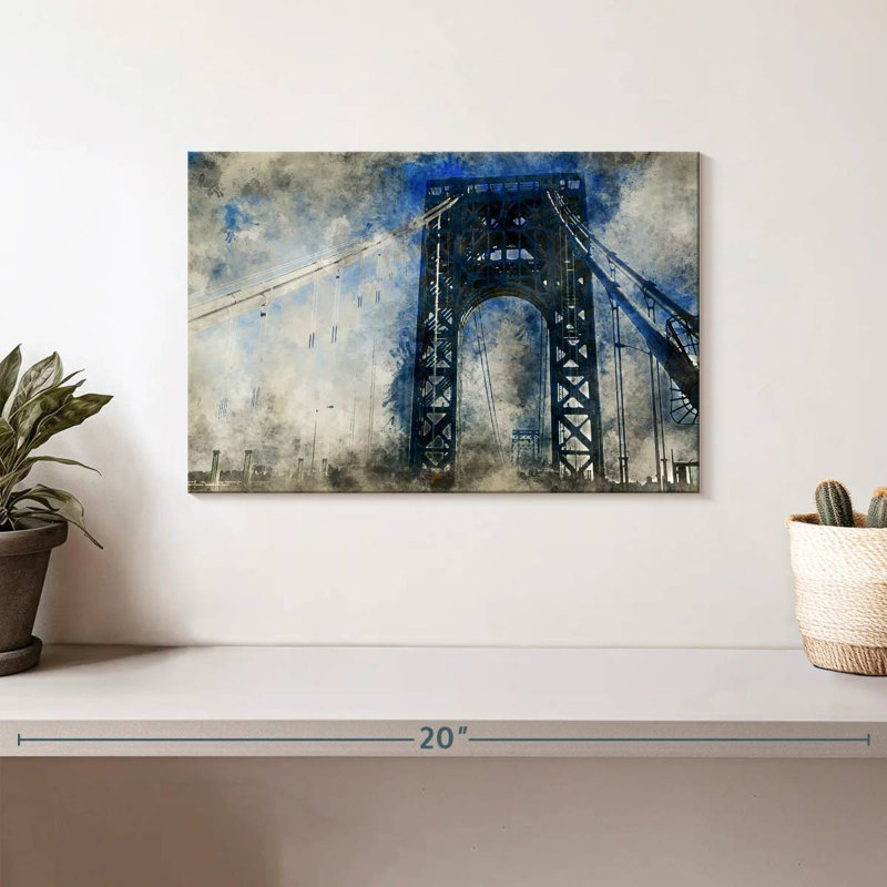 Lilie Abstract Bridge, 8" H x 12" W