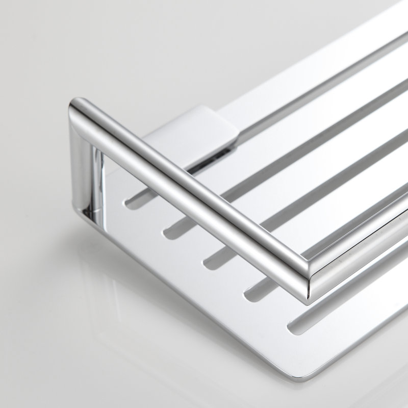 Wozniak Drill / Screw Shower Shelf, Chrome