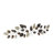 Metal Long Textured Leaf Home Wall Decor with Multiple Shades
