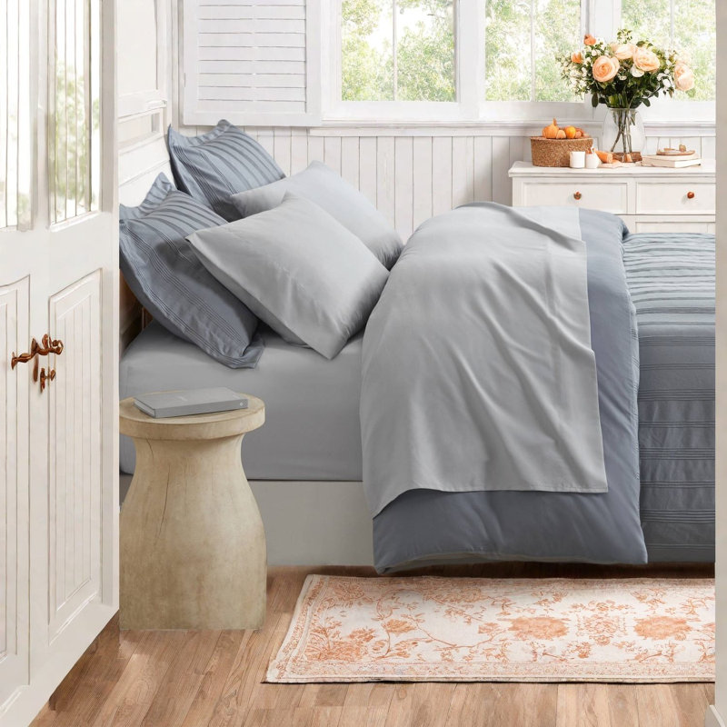 Ensembles de literie très durables, style moderne rayé en polyester pour la maison