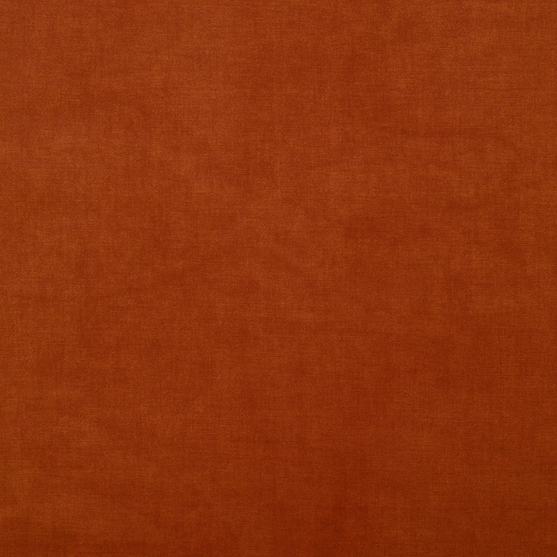Fauteuil rembourré en velours avec base ronde, Orange Velvet