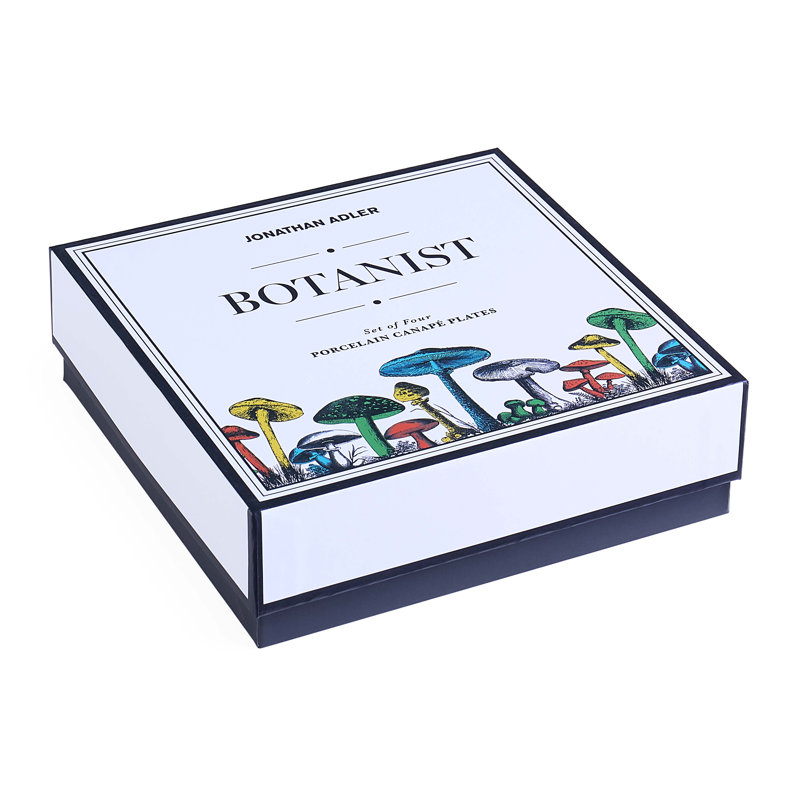 Assiette à hors-d'œuvre en porcelaine de 6,5 po, ensemble de 4