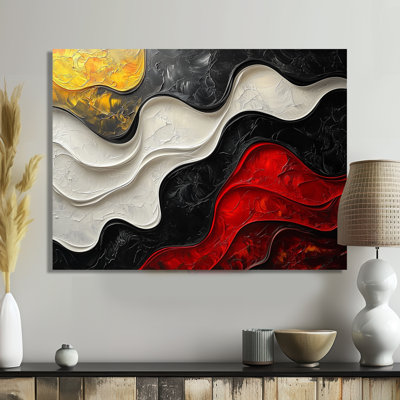 Westrick Black White Etheral Red Currents - Fauvism Wall Art