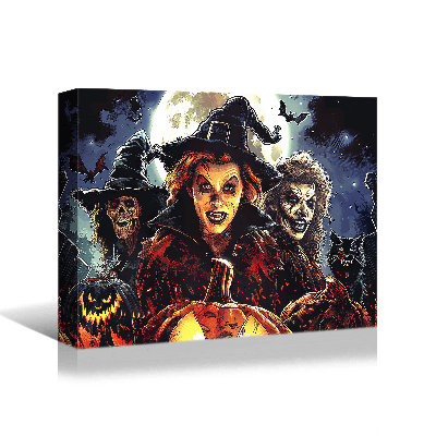 Art mural d'Halloween sur toile