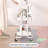 Utility Cart with Wheels,Metal Cart,3 Tier Rolling Cart With Drawer & Table Top,Bathroom Cart,Salon Trolley Cart,Kitchen Storage Cart-98269761