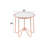 Frosted Glass End Table
