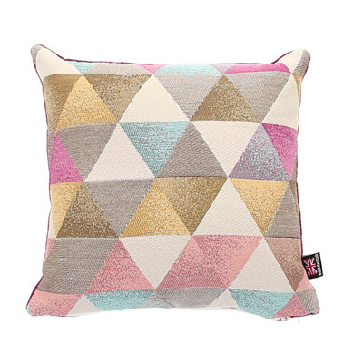 Amaryllis Geometric Square Throw Cushion