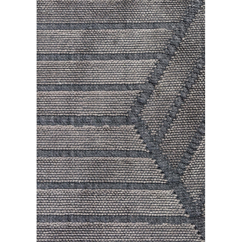 Rapture Geometric Shapes Area Rug in Gray, Rectangle 6'7" x 8'3"
