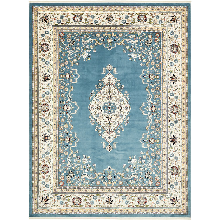 Amaris Oriental Blue/Tan Area Rug