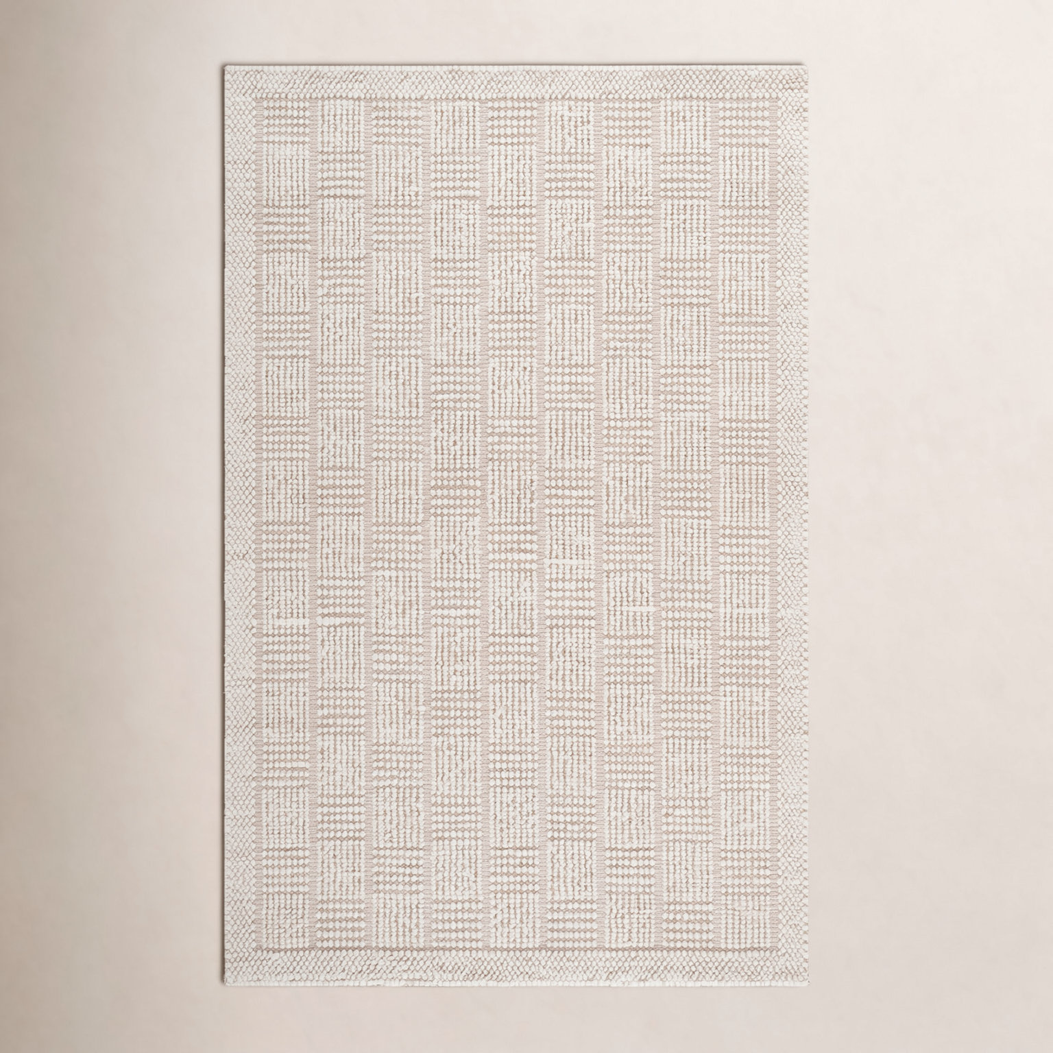 Hand-Woven Wool Rug, Rectangle 4' x 6'