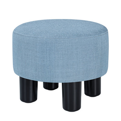 12.4'' Wide Round Footstool Ottoman