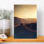 Art mural abstrait doré Golden Horizon Glow-124623541