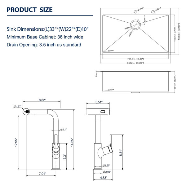 Dimensions du produit