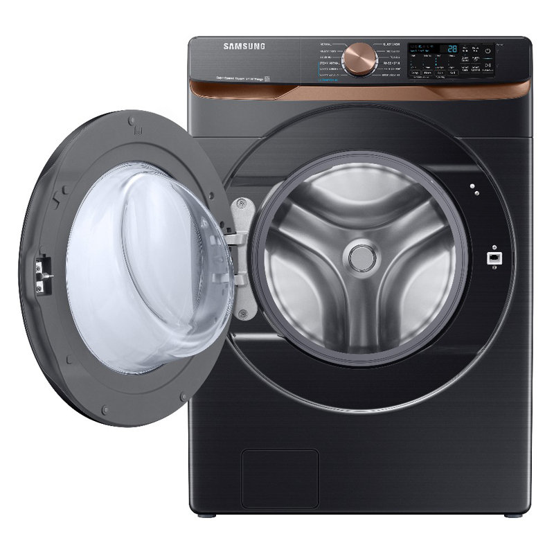 Samsung Front Load Washer, Brushed Black
