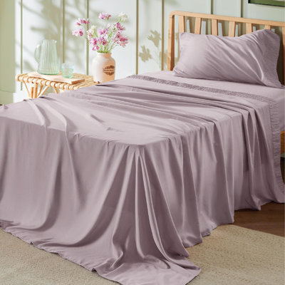 Ensemble de draps en microfibre de polyester pour literie Hotel Luxury
