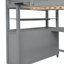 Full Size Wooden Loft Bed With Drawers-1805298462