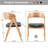4 Solid Wood Upholstered Dining Armchairs-1138066213-1138066209