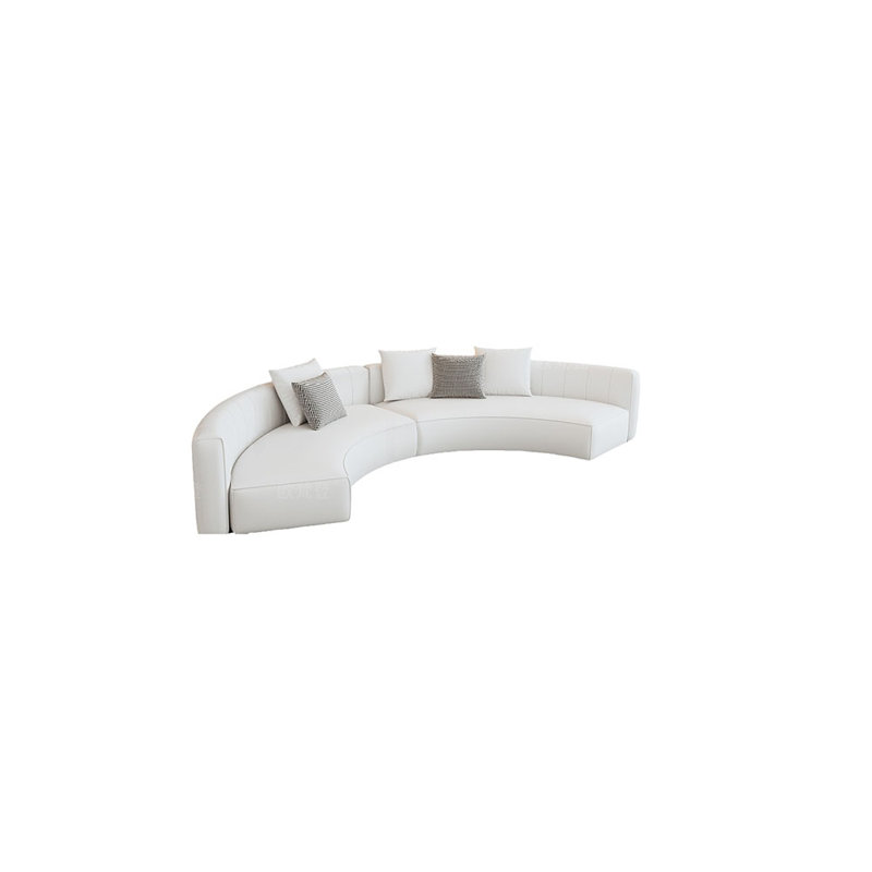 Canapé semi-circulaire, H 27,56 po x l 133,86 po x P 64,96 po, 5