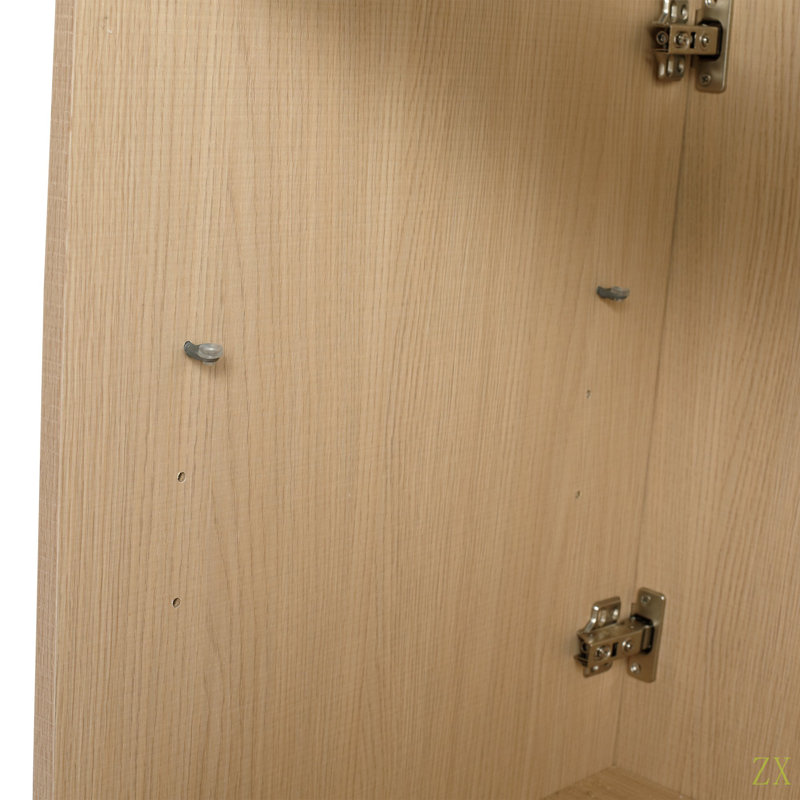 Meuble-lavabo autoportant de 42 po et 2 portes d'armoire à fermeture en douceur, contreplaqué (KD-PACKING) - Sans le lavabo