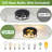 11 In. 2-Light Farmhouse Black Flush Mount Ceiling Light Fixture With Turnable Light Cap (2-Pack)-201907218-201907217