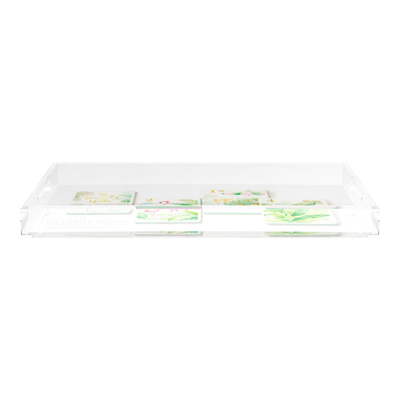 Decorative Tray, 2" H x 22.5" W x 14.5" D