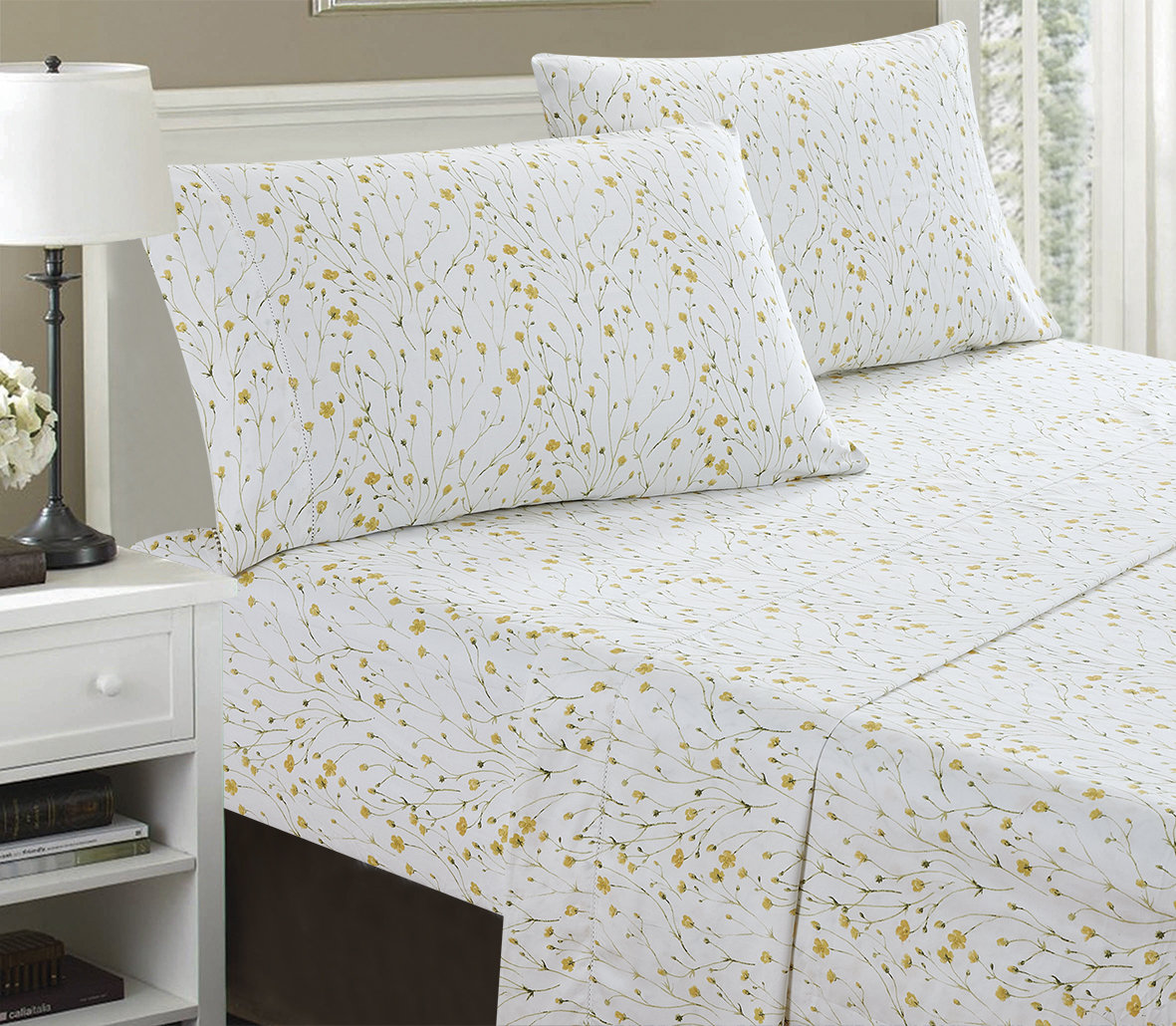 Avoca Cotton Sheet Set, Twin Sheet Set + Fitted Sheet + 1 Pillowcase