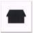 Caroline Black Rectangular Engineered Laminate Coffee Table