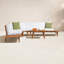 Boaz Acacia 4 - Person Modular Patio Conversation Set with Cushions-1887939566