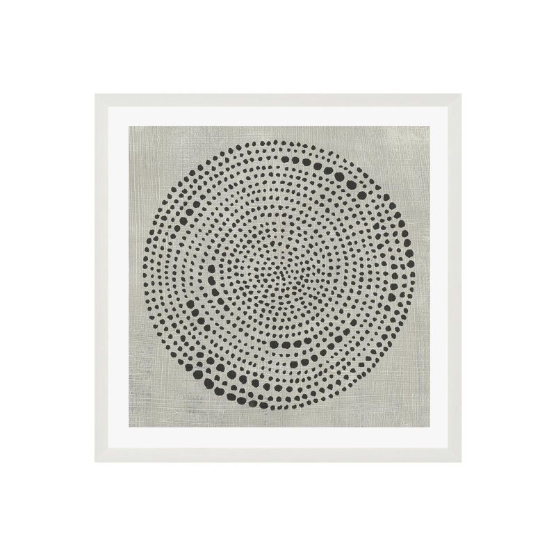 Mythos I Painting by Chariklia Zarris, White Single Picture Frame with Mat, 36" H x 36" W