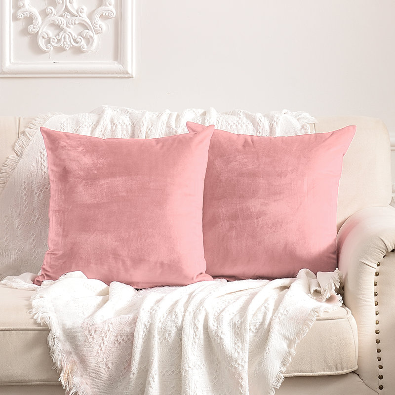 Square Pillow Cover, 20" x 20", Pink