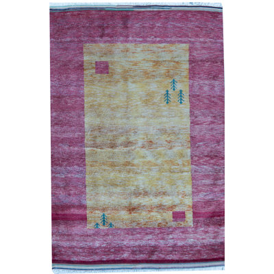 Hand-Knotted High-Quality Red Area Rug
