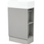 Meuble-lavabo de salle de bain avec lavabo en céramique, armoire et étagère-694643789