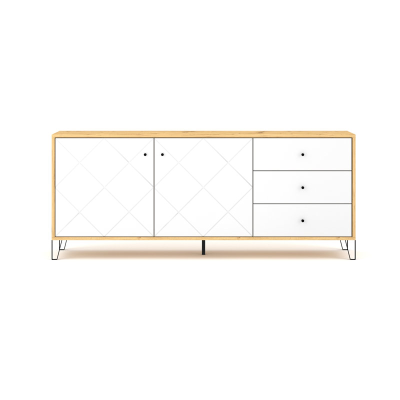 183.4 cm W Chest of 3 Drawers