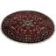 Tapis oriental rouge en coton / laine 6 pi Kasondra