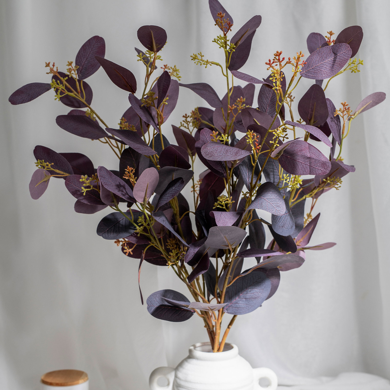 Audet 28" Eucalyptus Branch, Purple